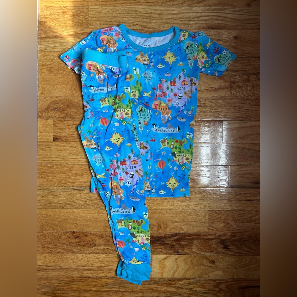 Little Sleepies Around the World Two-Piece Short Sleeve Set